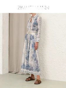 Conjunto de Camisa de Algodón Impresa