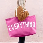 Bolsas de mano personalizadas de tela reciclable de gran capacidad y económicas para mujeres, tote bag