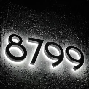 Custom 3D Metal Backlit Outdoor Business Signage  Manufacturer, Products