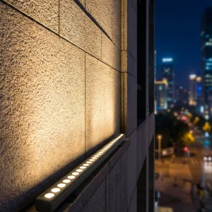 IP65 Waterproof Aluminum 24V LED Wall Washer Light RGBW DMX512 Linear Fixture for Landscape & Building Exterior High Brightness