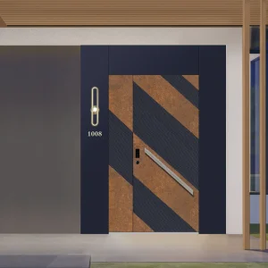 Custom Advanced Bulletproof Anti-theft Steel Security Door Modern Carved Fire-Resistant Armored Door for Villas
