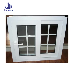 Simple American-style Vinyl UPVC Grille Design Low-e Glass Sliding windows PVC Profile Frame For windows With Insect Screen
