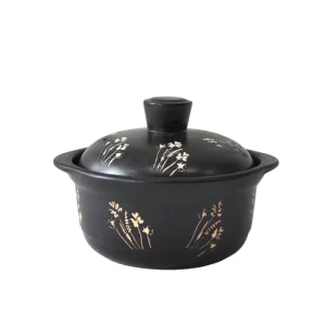 OEM Japanese Vintage Black Ceramic Casserole Manufacturer, Factory