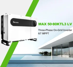 Growatt on Grid Solar Inverter 50kw 80kw Grid Tie Inverter Three Phase Max 50-80ktl3-LV Commercial Inverters