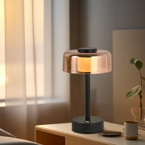 Crystal Ball/Metal LED Table Lamp Ceramic/Metal LED Table Lamp Modern Contemporary Bedside Desk Nightstand Lamp for Bedroom Living Room Office College Bookcase