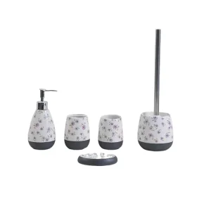 Cheap Purple Floral Gray - Bottom Ceramic Bathroom 5 - Piece Set Manufacturers, Supplier