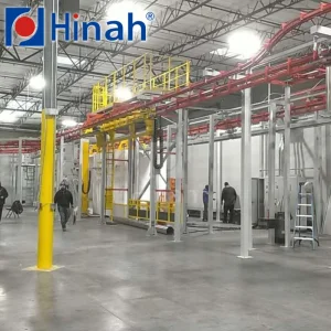 Doors and Windows Alumimun Profiles Powder Coating System Equipment with Double Chain