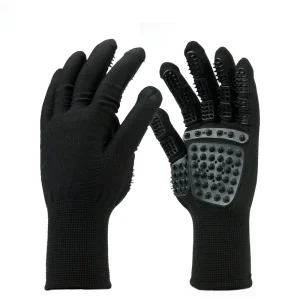 Easy Cleaning Gentle Brush Hair Remover Pet Grooming Gloves for Cats Dogs Horses