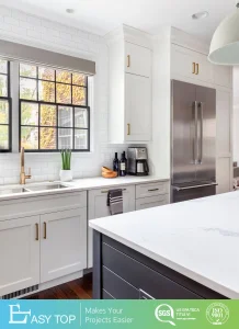 High Pressure Laminate PVC Strong Scratch Resistant Cabinets Complete Kitchen Units