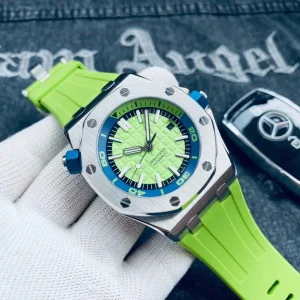 Stunning Blue Dial Watch Accents Luxury Copy for Evening Wear