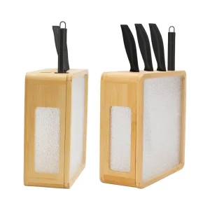 Bamboo Knife Block Storage Stand