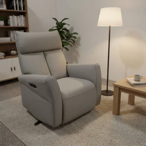 Smart Home Dual Motor Power Lift Recliner Chair Luxury Reclining Genuine Leather Single Armchair for Office and Home Use