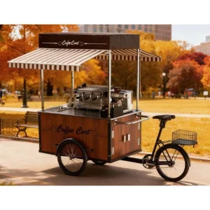 Prosky Pedal-Bar Coffee Champagne Cart for Wedding and Events