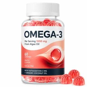 Organic Vegan Prenatal Folic Acid & Omega-3 Algal Fish Oil High EPA DHA Gummies for Kids & Adults-Gluten-Free Improve Immunity