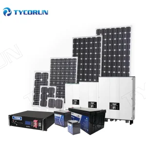 Tycorun Roof Residential Lithium Battery on Grid Solar System Solar Power System Home