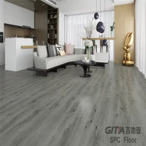 Gitia Waterproof Stain Resistant Easy Clean Plastic PVC Spc Vinyl Plank Floor