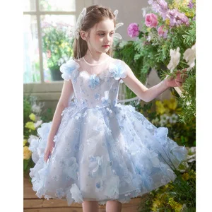 Sky Blue Ball Gown Dress