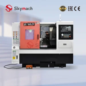 Aerospace-Grade Br160ldy CNC Lathe - Heavy Duty Slant Bed Design with Live Tooling for Precision Components