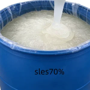 High Quality 70% Concentration SLES Sodium Lauryl Ether Sulfate Anionic Surfactant Detergent Foaming Material