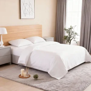 Juego de sábanas de lujo de alta calidad al por mayor, funda de edredón 100% de algodón, ropa de cama para dormitorio de hotel