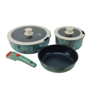 Malachite Green Carbon Steel Cookware Set