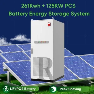 All in One 125kw 261kwh Liquid Cooling AC Coupled Battery Energy Storage System
