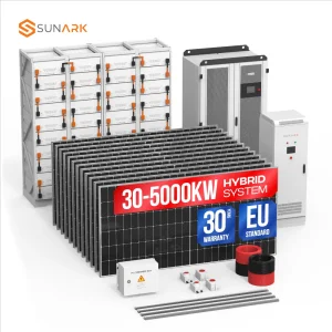 Sunark Highest Efficiency Solar Energy System 200kw 2000kw 5000kw Solar Panel System 30 Years Warranty