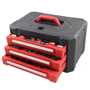 Peaktop 99-Piece Emergency Tool Set, Household Hand Tool Kit, Home Repair and Car Maintenance Tool Set