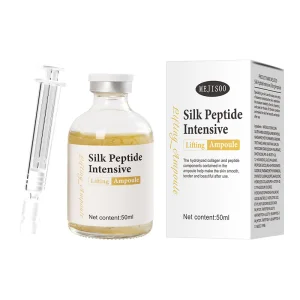 Wholesale Private Label Organic Silk Peptide Collagen Ampoule Serum Anti Aging Wrinkle Repairing Firming Moisturizing Face Serum