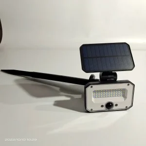 Solar LED Floodlight Motion Sensor Wall Lamp Garden Security Pathway Light