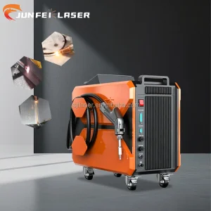 JUNFEI 3 in 1 Welding Laser Machines 1000W 1500W Raycus Laser Source Fast Than Tig Auto Wire Feeder for Welder Cutter Cleaner