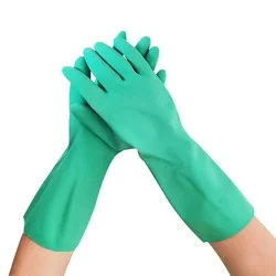 Chemical Resistant Nitrile Gloves Long Sleeve Household Work Gloves Waterproof