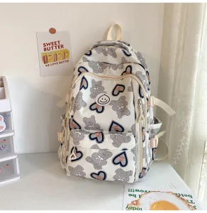 Mochila de Lona Durável e Estilosa para Uso Diário