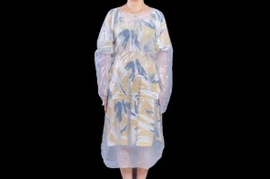 Disposable CPE Plastic Apron CPE Robe Thumb Buckle Thickened Anti-Dressing Protective Clothing Isolation Clothing