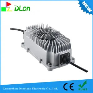 300W 60V3.5A E-Scooter Li Waterproof Charger 60V Lead Acid Chargers for Outdoor Riding Ebike Batteries