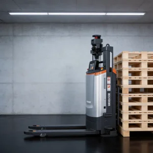 1000kg Omnidirectional Pallet Handling Material Handling Compact Warehouse Agv AMR Forklift Mobile Robot