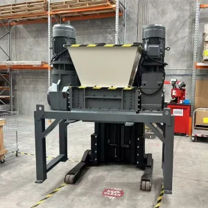 Industrial Plastic Pallet Pet Bottles Tire Rdf Double Shaft Shredder Machine for Waste Tire Wood Pallet Rubber Recycling