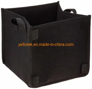 Square Grow Bags with Handle Heavy Duty Thickened Breathable Fabric Pot Reusable Planting Premium Cube Plants for Indoor and Outdoor Garden