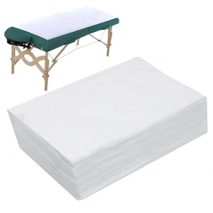 Uso de Cama de Massagem Lençóis Descartáveis de Não Tecido para SPA 72"X32" Lençol Descartável para Mesa