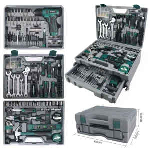 8V Cordless Drill Tool Set with Toolbox