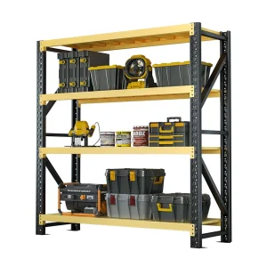 Adjustable metal rack storage shelf