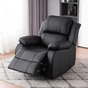 Soft Leatherette Power Storage Reclining Sofa