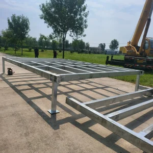 Large Scale Structural Steel House Building Heavy Duty Construction Beam Fabrication