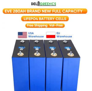 Tax Free Europe LiFePO4 Battery Cell 3.2V 280ah Baterias De Litio 280K Solar Zellen Solarbatterie Lithium Iron Phosphate Betteri