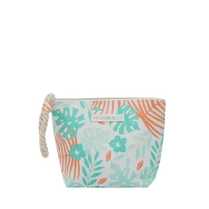 Wholesale Custom Logo Eco Friendly Designer Trendy Recycled Cotton Canvas Travel Women Cosmetic Pouch Makeup Bags Sets With Zipp