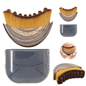 Portable Face Dry Brush Massager Lymphatic Contour Tool