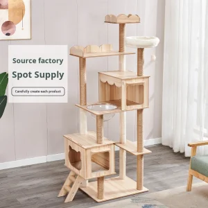 Pet Supplies Super Large Cat Climbing Frame Large Pet Nest All Season Universal Pet Climbing Furniture Cat Jumping Platform