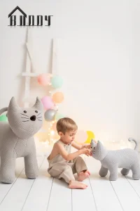 Cat Toy Kids Handmade Cat Stuffed Plush Toy for Women Kids Cat Lover Christmas Gift