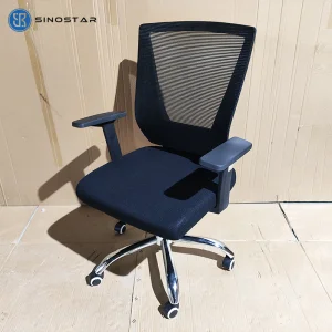 Modern Task-Oriented Office Seating with Ergonomic Design and Customizable Height Adjustment