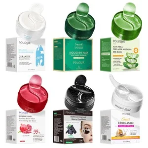 Wholesale Private Label Organic Vegan Retinol Moisturizing Dark Circles Anti-Wrinkle Anti-Puffiness Hydrogel Eye Mask Patches